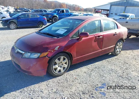 2006 Honda Civic Lx из США, поврежденный, VIN 1HGFA16556L073969